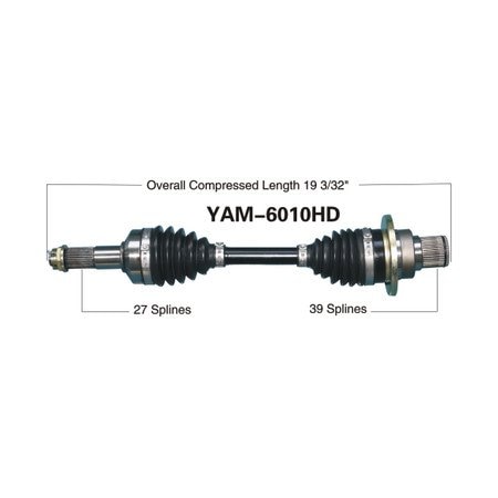 Wide Open Heavy Duty CV Axle for YAM HD REAR RIGHT YFM660F GRIZZLY 4X4 03-08 YAM-6010HD